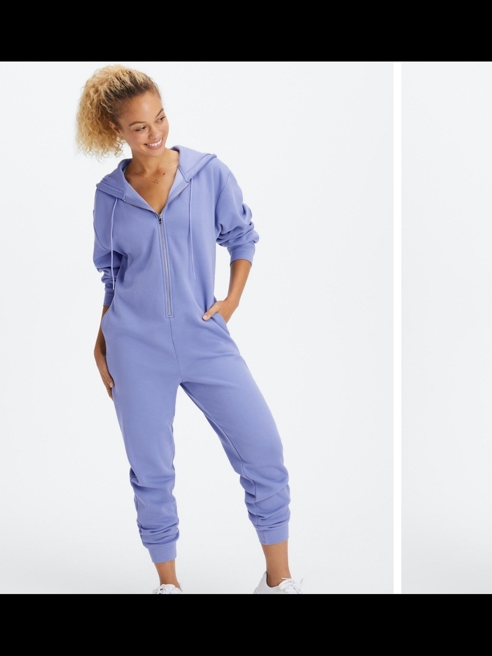 Periwinkle Lavender One Piece Fleece Jumpsuit